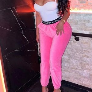 Alexander Wang logo elastic pants